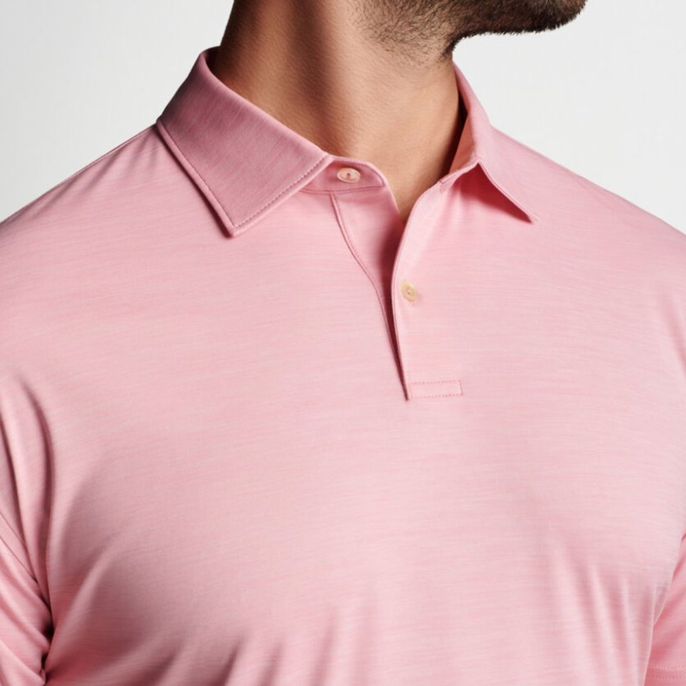 Peter Millar Featherweight Melange Polo NWT